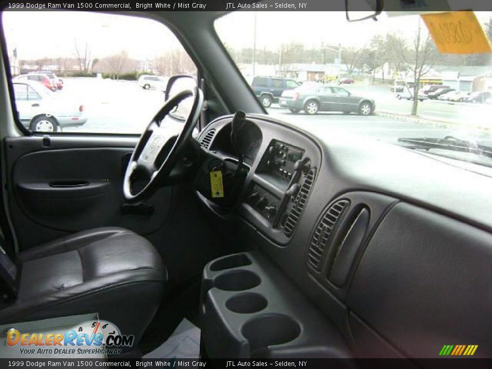 1999 Dodge Ram Van 1500 Commercial Bright White / Mist Gray Photo #8