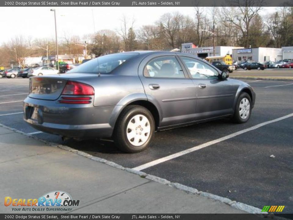 2002 Dodge Stratus SE Sedan Steel Blue Pearl / Dark Slate Gray Photo #3