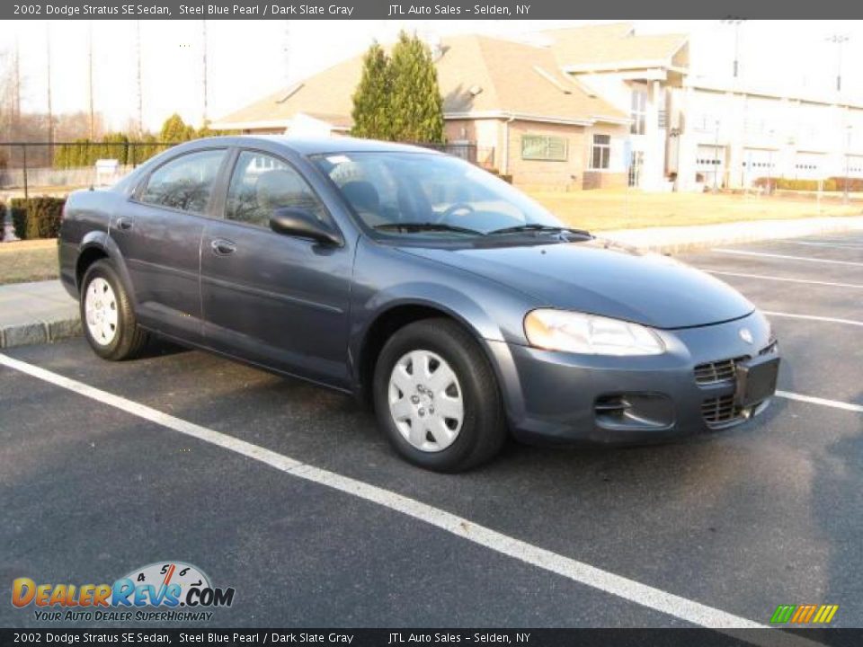 2002 Dodge Stratus SE Sedan Steel Blue Pearl / Dark Slate Gray Photo #4