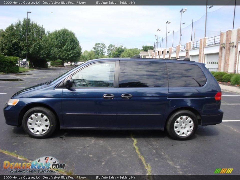 2000 Honda Odyssey LX Deep Velvet Blue Pearl / Ivory Photo #10