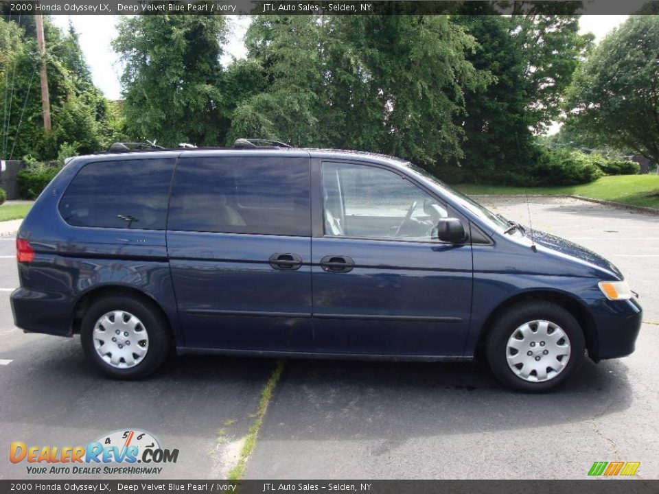 2000 Honda Odyssey LX Deep Velvet Blue Pearl / Ivory Photo #11