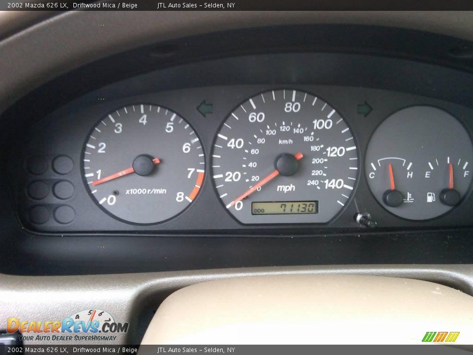 2002 Mazda 626 LX Driftwood Mica / Beige Photo #15