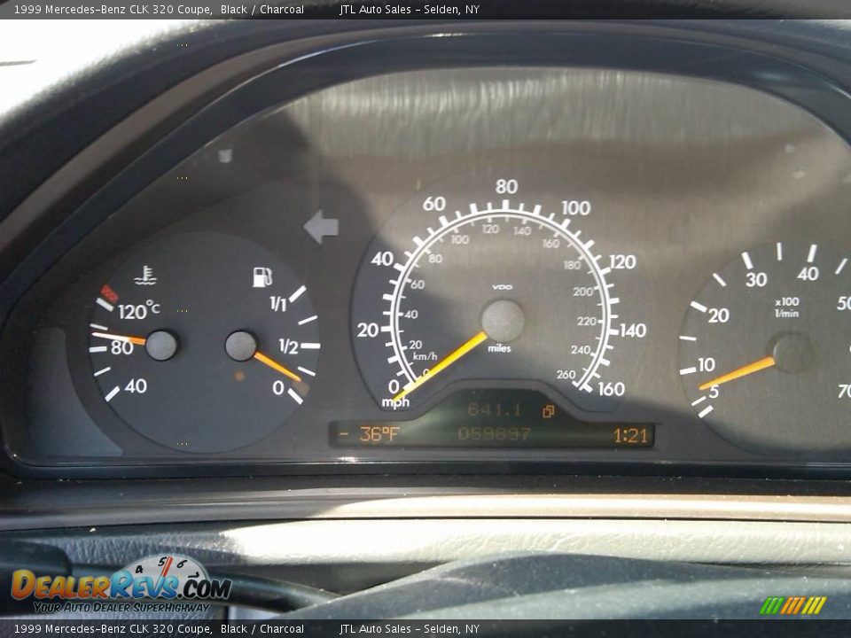 1999 Mercedes-Benz CLK 320 Coupe Black / Charcoal Photo #19
