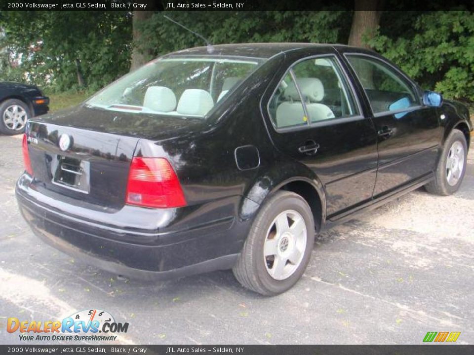 2000 Volkswagen Jetta GLS Sedan Black / Gray Photo #4
