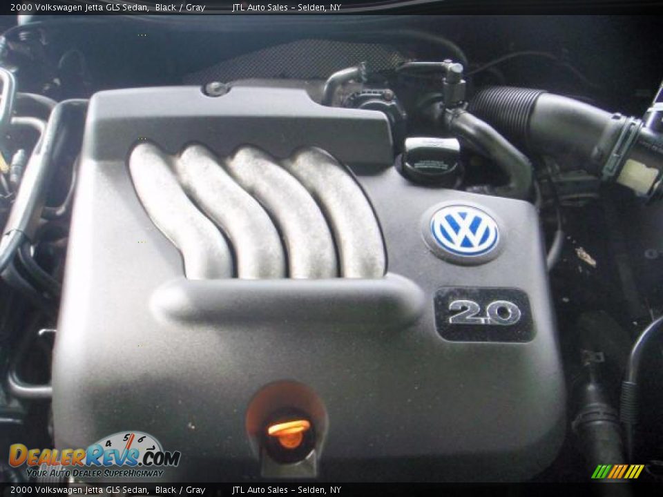 2000 Volkswagen Jetta GLS Sedan Black / Gray Photo #8