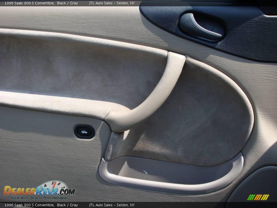 1996 Saab 900 S Convertible Black / Gray Photo #10