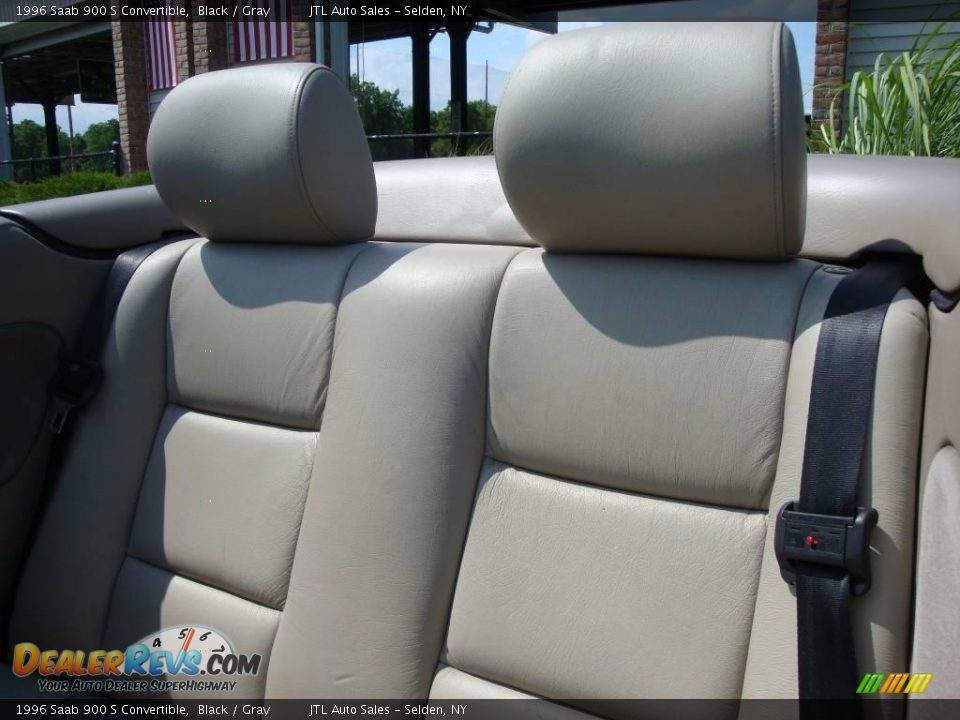 1996 Saab 900 S Convertible Black / Gray Photo #14