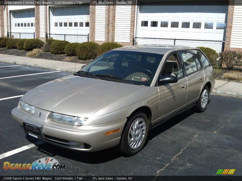 1998 Saturn S Series SW2 Wagon Gold Metallic / Tan Photo #1