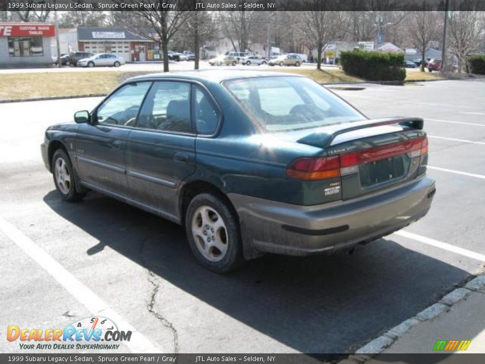 1999 Subaru Legacy L Sedan Spruce Green Pearl / Gray Photo #2