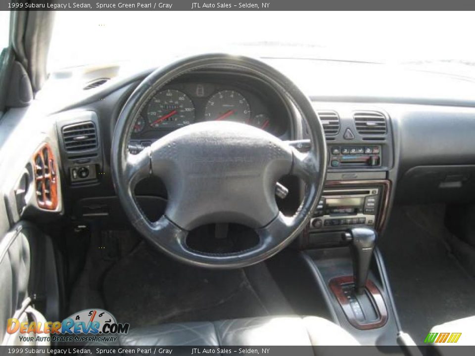 1999 Subaru Legacy L Sedan Spruce Green Pearl / Gray Photo #5