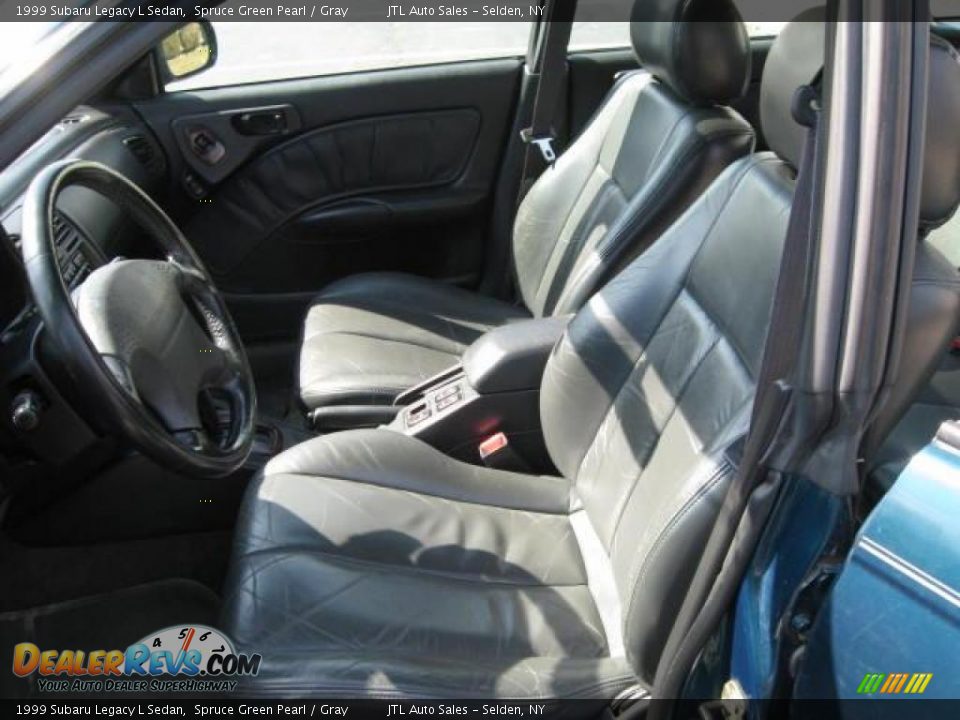 1999 Subaru Legacy L Sedan Spruce Green Pearl / Gray Photo #6