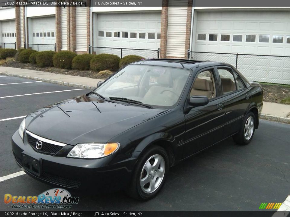 2002 Mazda Protege LX Black Mica / Beige Photo #1