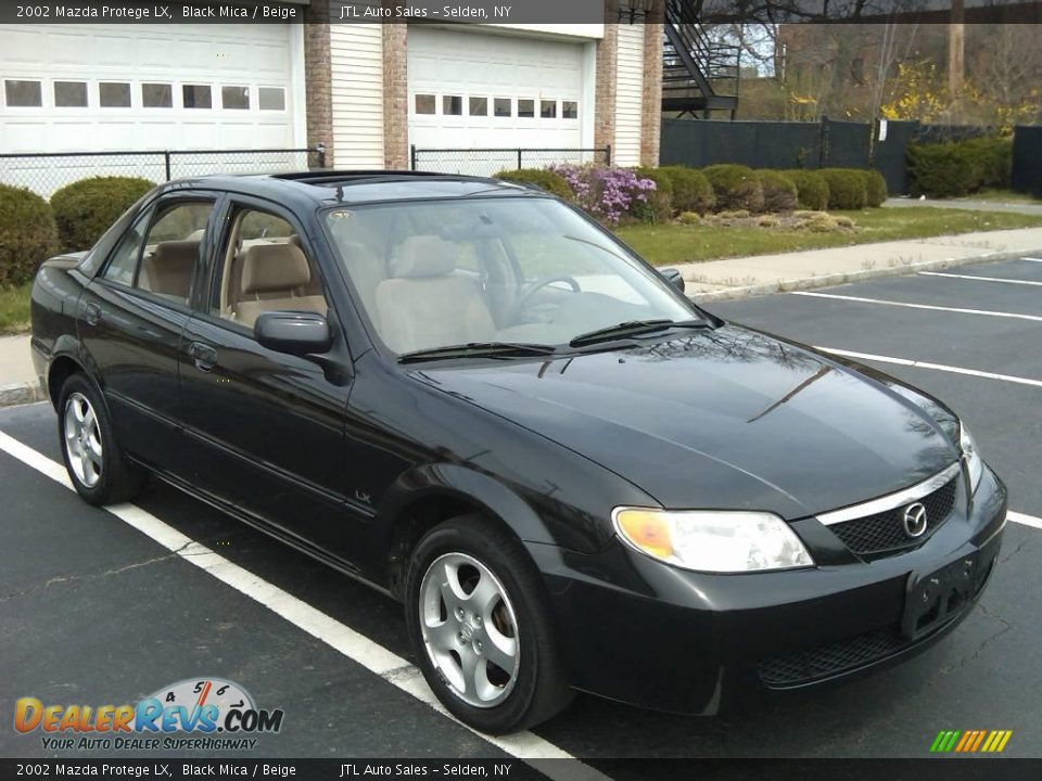 2002 Mazda Protege LX Black Mica / Beige Photo #2