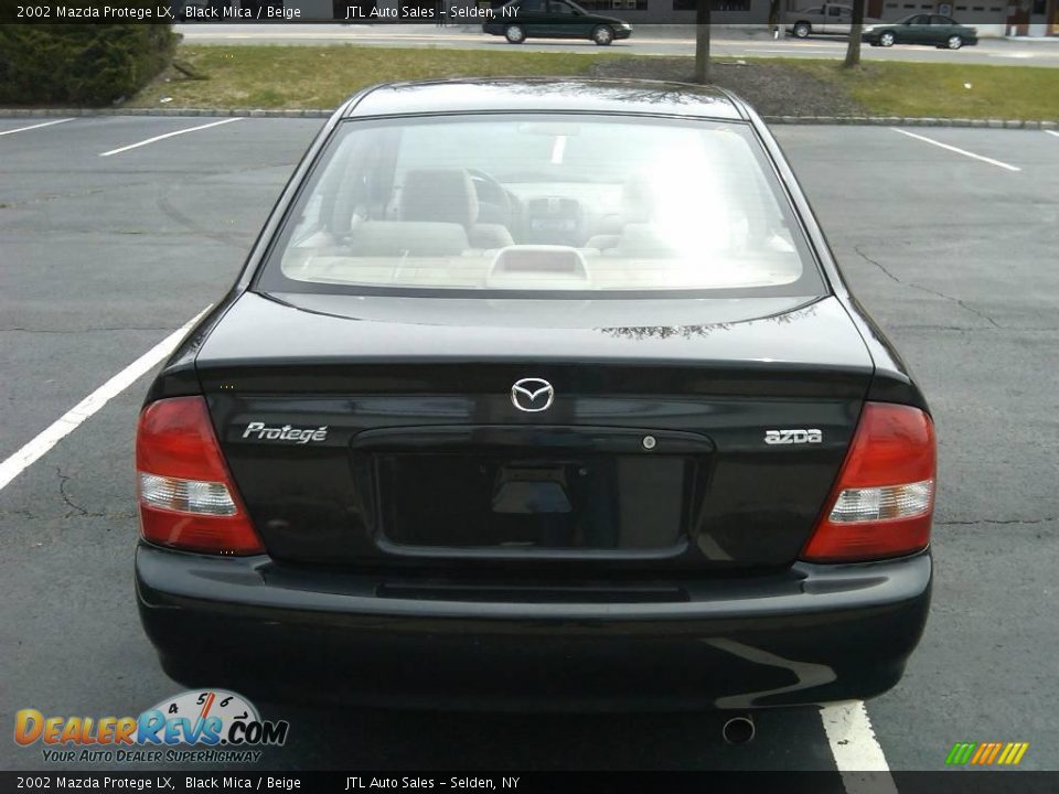 2002 Mazda Protege LX Black Mica / Beige Photo #4