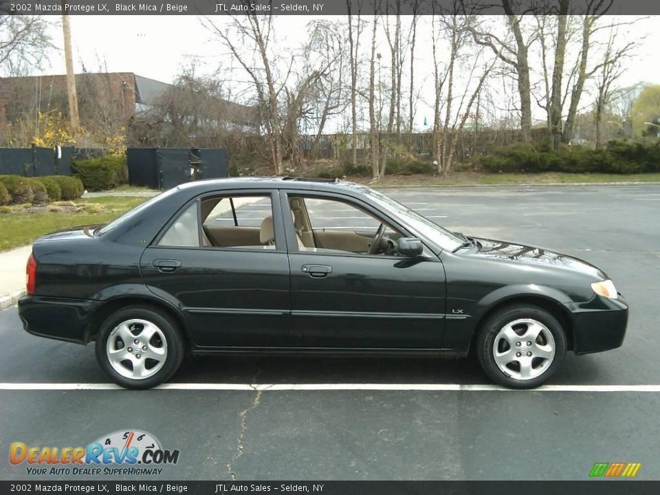 2002 Mazda Protege LX Black Mica / Beige Photo #11