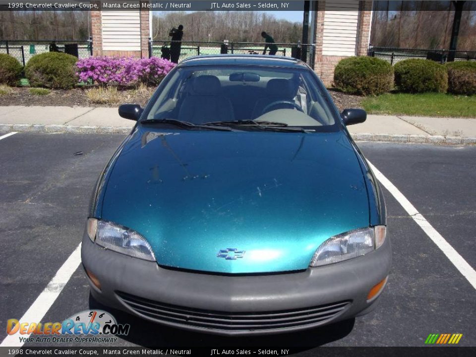 1998 Chevrolet Cavalier Coupe Manta Green Metallic / Neutral Photo #3