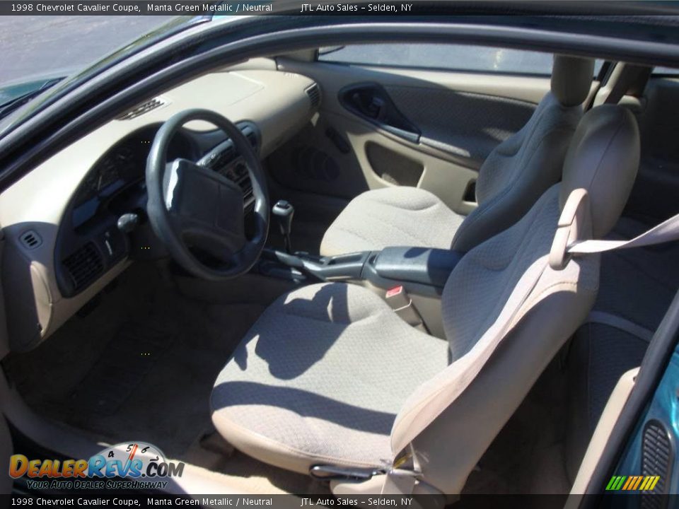 1998 Chevrolet Cavalier Coupe Manta Green Metallic / Neutral Photo #5