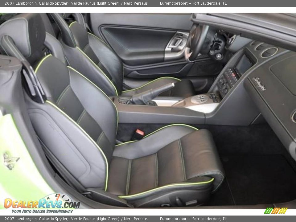 Nero Perseus Interior - 2007 Lamborghini Gallardo Spyder Photo #9