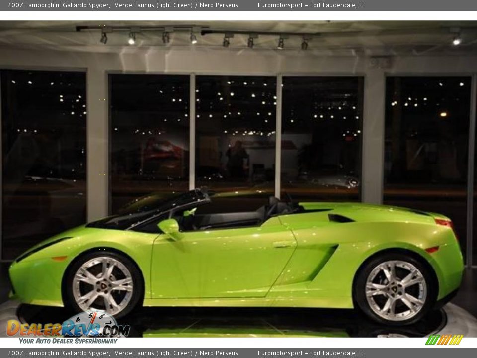 2007 Lamborghini Gallardo Spyder Verde Faunus (Light Green) / Nero Perseus Photo #11