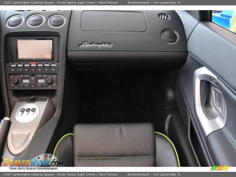 Nero Perseus Interior - 2007 Lamborghini Gallardo Spyder Photo #13