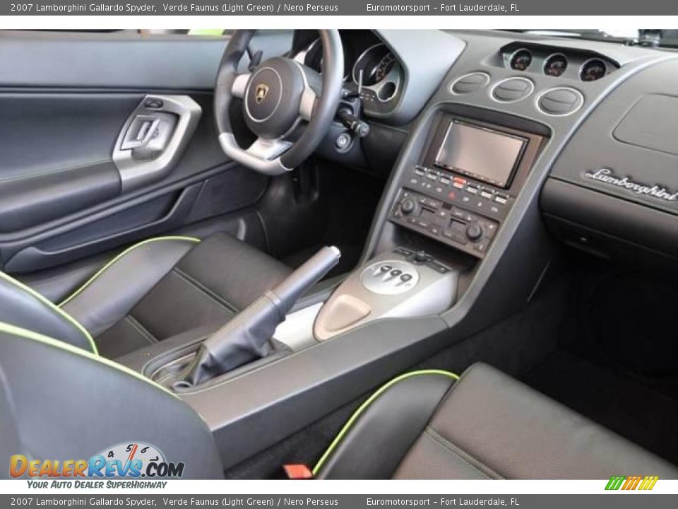Nero Perseus Interior - 2007 Lamborghini Gallardo Spyder Photo #17