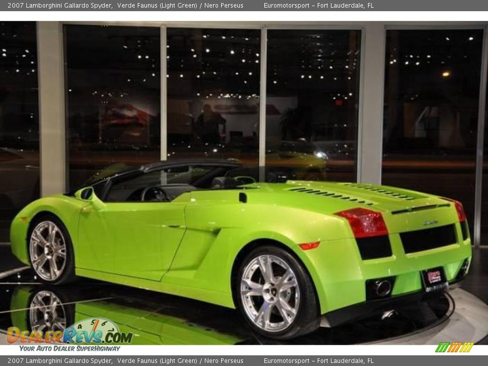 2007 Lamborghini Gallardo Spyder Verde Faunus (Light Green) / Nero Perseus Photo #20