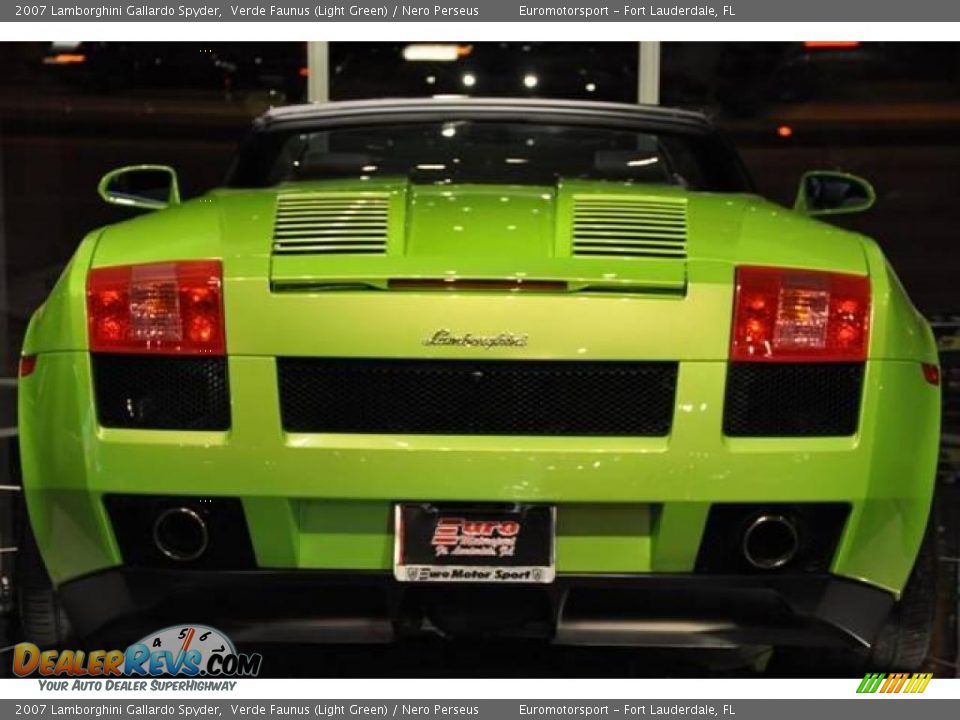 2007 Lamborghini Gallardo Spyder Verde Faunus (Light Green) / Nero Perseus Photo #23