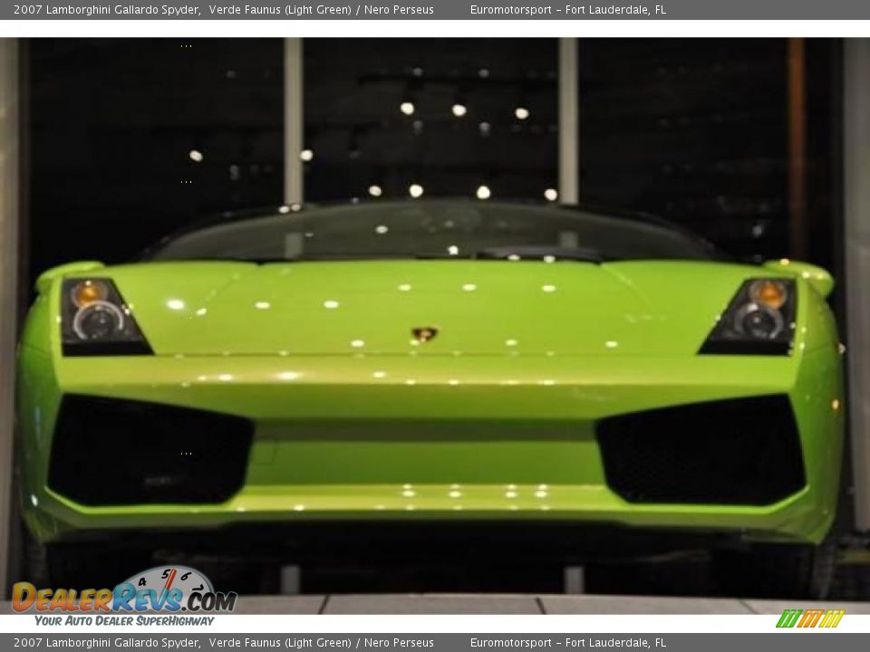 2007 Lamborghini Gallardo Spyder Verde Faunus (Light Green) / Nero Perseus Photo #28