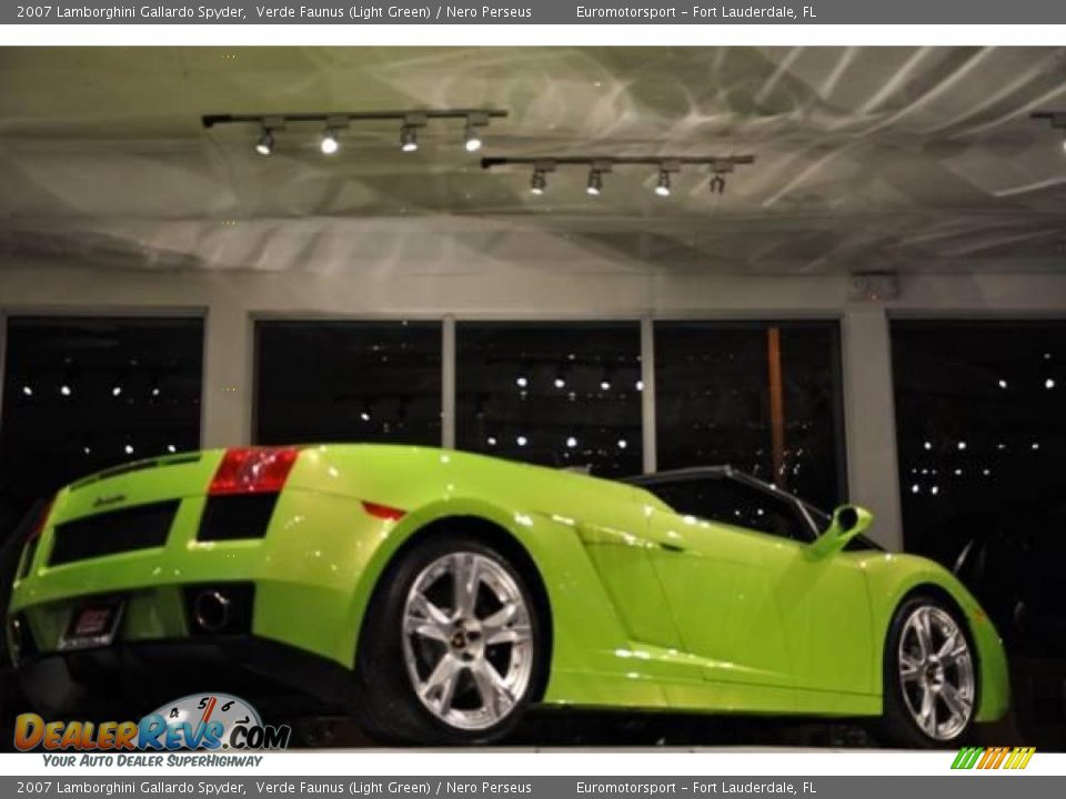 2007 Lamborghini Gallardo Spyder Verde Faunus (Light Green) / Nero Perseus Photo #33