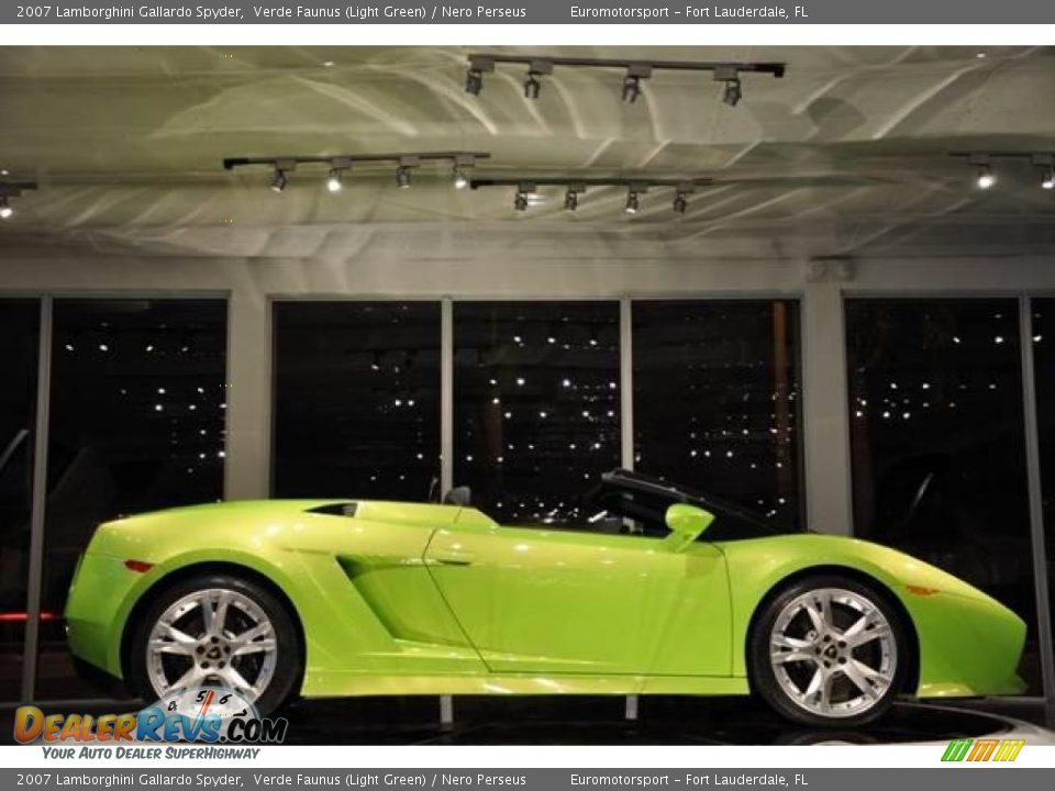 2007 Lamborghini Gallardo Spyder Verde Faunus (Light Green) / Nero Perseus Photo #37