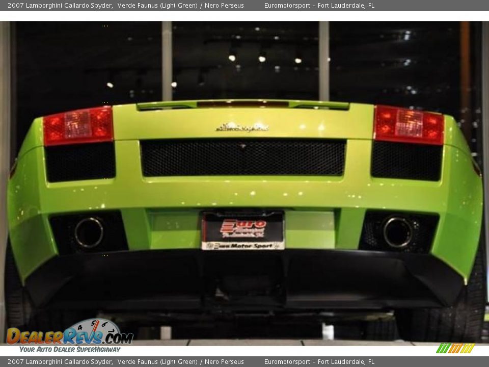 2007 Lamborghini Gallardo Spyder Verde Faunus (Light Green) / Nero Perseus Photo #41