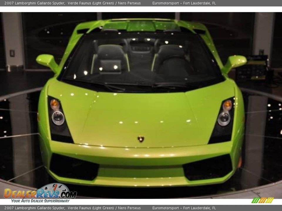 2007 Lamborghini Gallardo Spyder Verde Faunus (Light Green) / Nero Perseus Photo #47