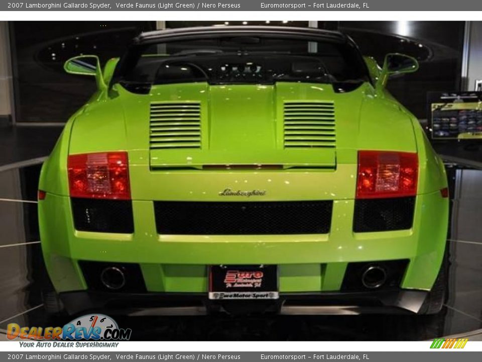 2007 Lamborghini Gallardo Spyder Verde Faunus (Light Green) / Nero Perseus Photo #50