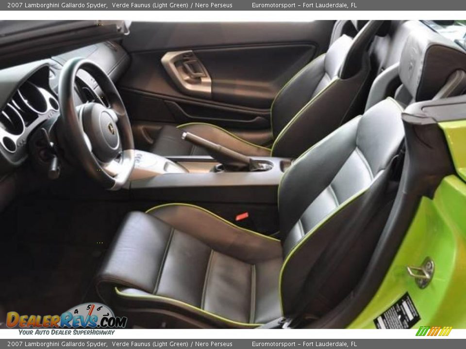 Nero Perseus Interior - 2007 Lamborghini Gallardo Spyder Photo #53