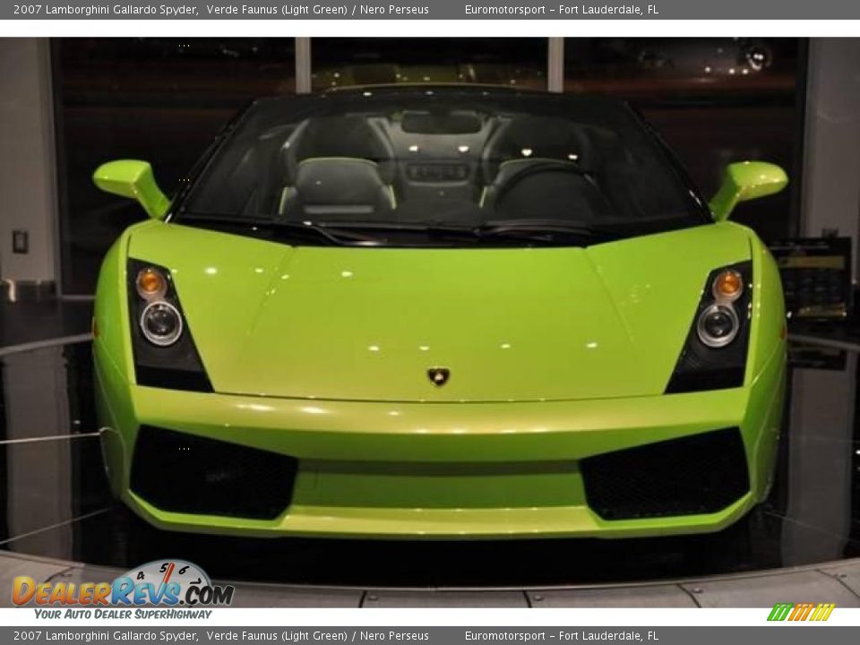 2007 Lamborghini Gallardo Spyder Verde Faunus (Light Green) / Nero Perseus Photo #69