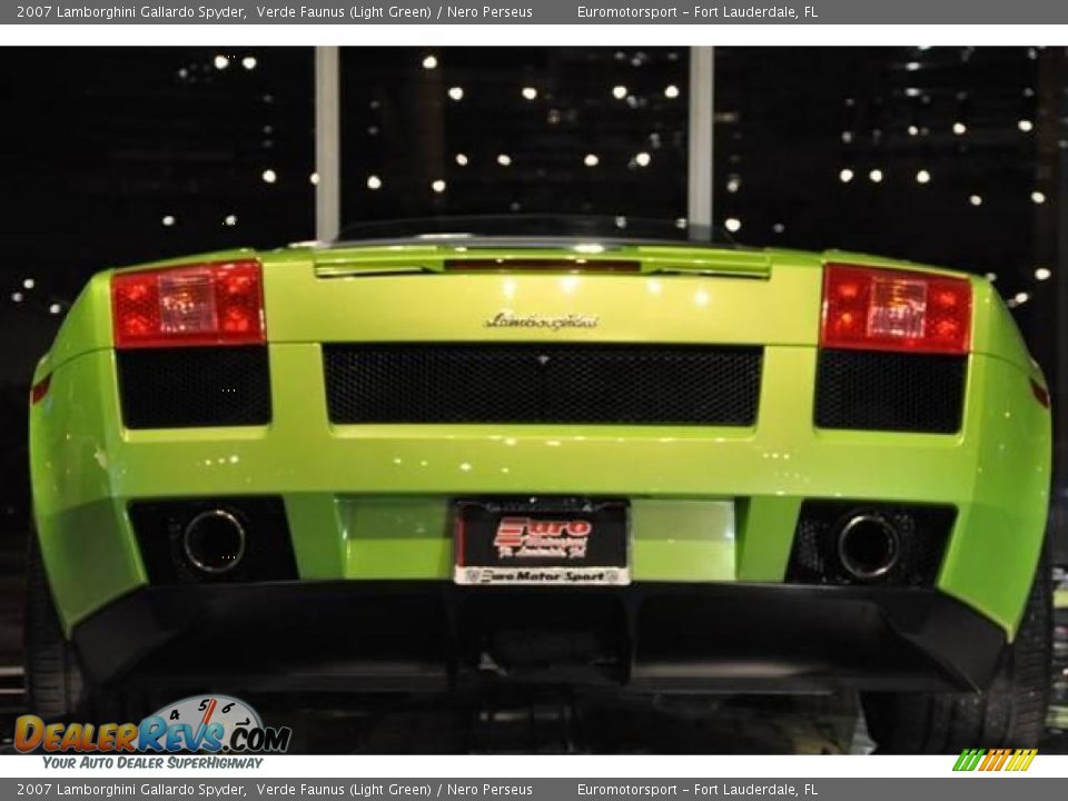 2007 Lamborghini Gallardo Spyder Verde Faunus (Light Green) / Nero Perseus Photo #72