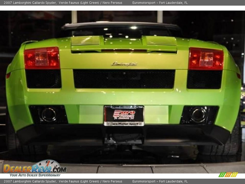 2007 Lamborghini Gallardo Spyder Verde Faunus (Light Green) / Nero Perseus Photo #93