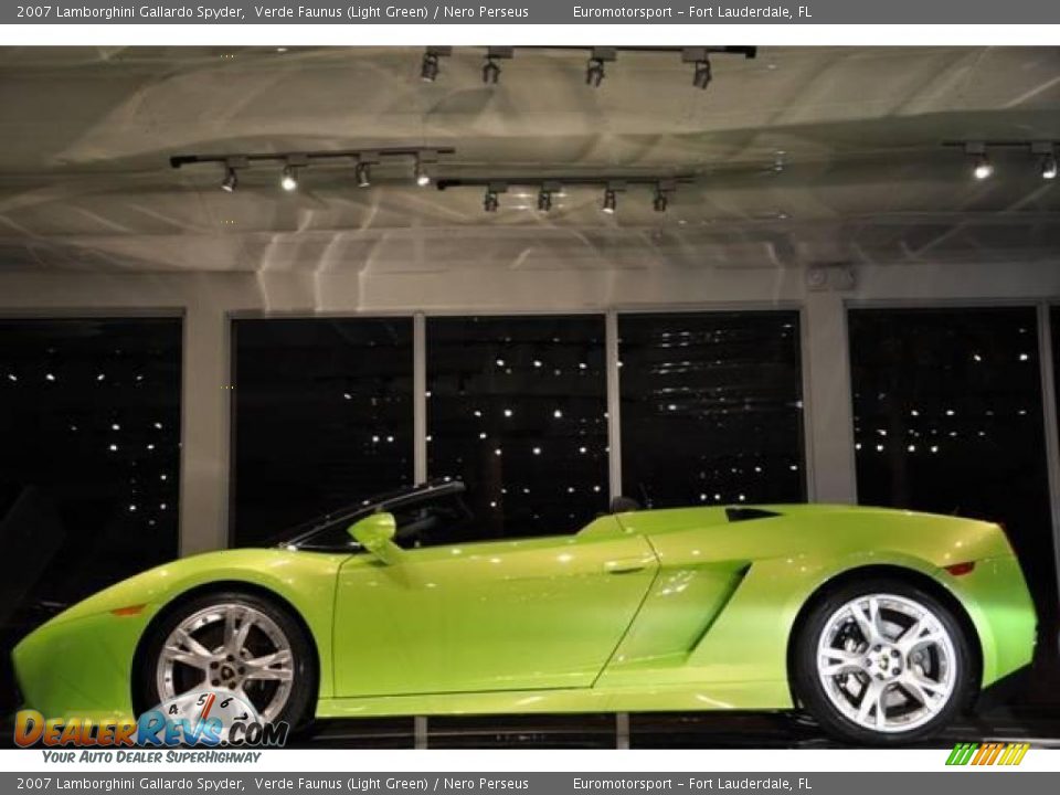 2007 Lamborghini Gallardo Spyder Verde Faunus (Light Green) / Nero Perseus Photo #96