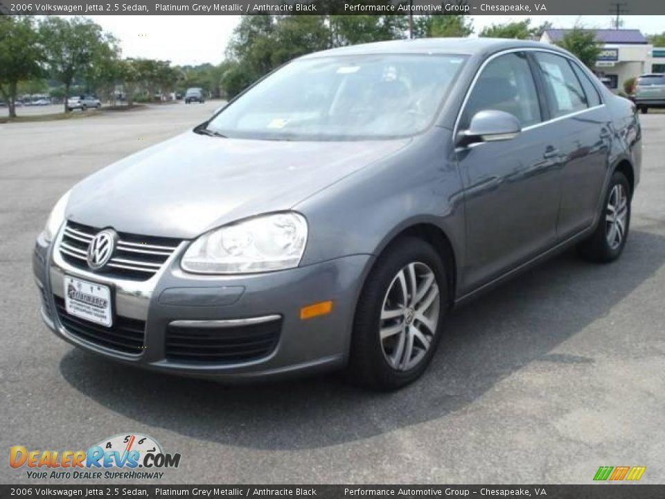 2006 Volkswagen Jetta 2.5 Sedan Platinum Grey Metallic / Anthracite Black Photo #1