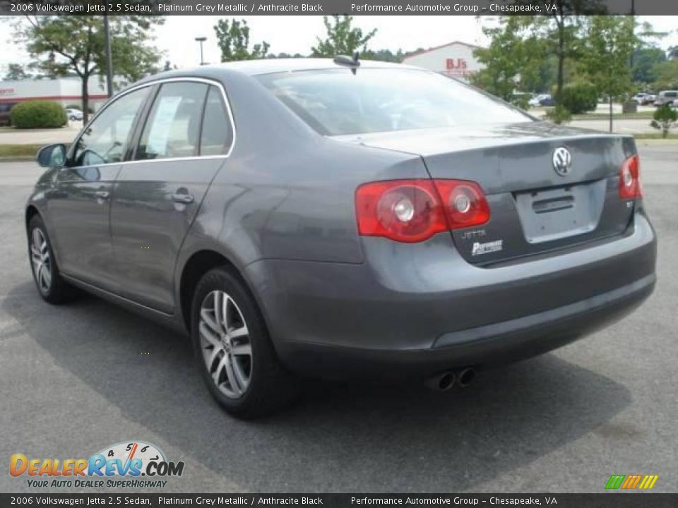 2006 Volkswagen Jetta 2.5 Sedan Platinum Grey Metallic / Anthracite Black Photo #3