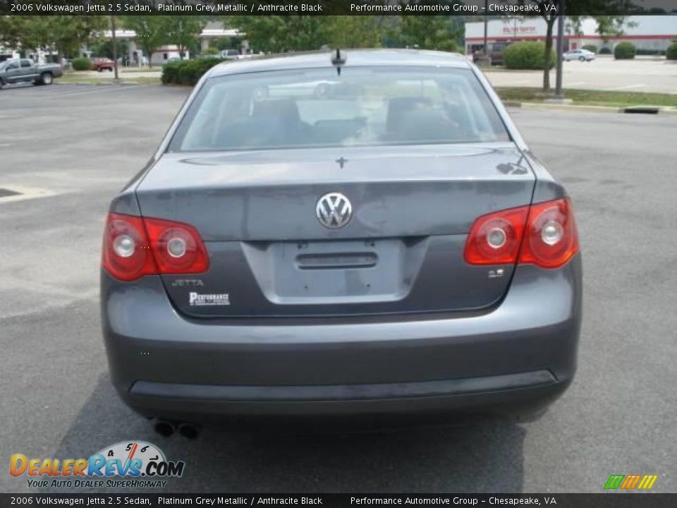 2006 Volkswagen Jetta 2.5 Sedan Platinum Grey Metallic / Anthracite Black Photo #4