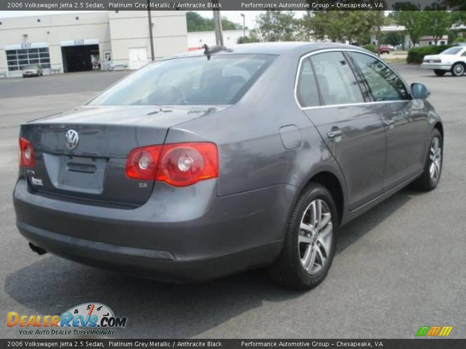 2006 Volkswagen Jetta 2.5 Sedan Platinum Grey Metallic / Anthracite Black Photo #5