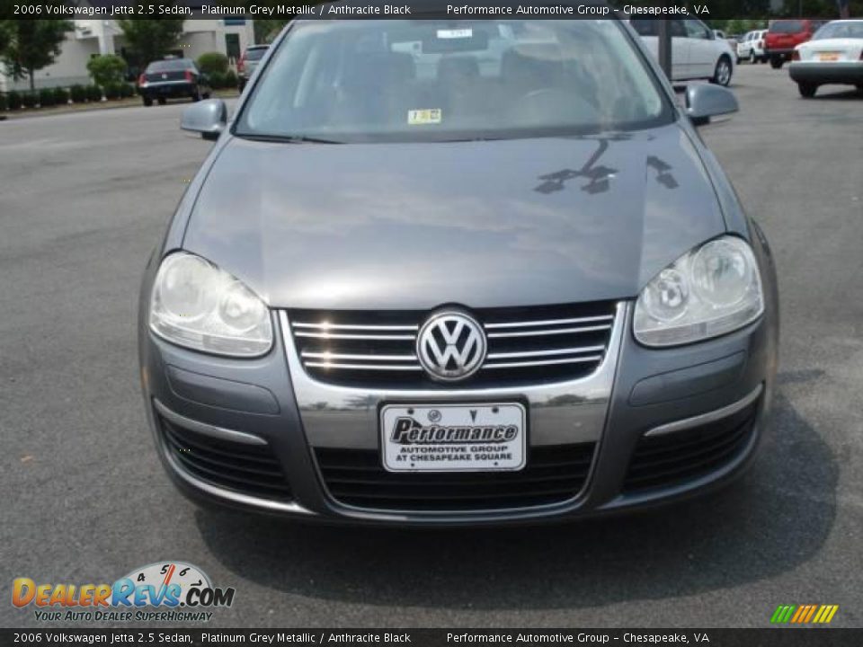 2006 Volkswagen Jetta 2.5 Sedan Platinum Grey Metallic / Anthracite Black Photo #8