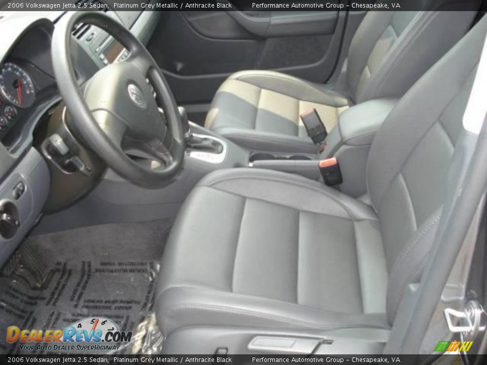 2006 Volkswagen Jetta 2.5 Sedan Platinum Grey Metallic / Anthracite Black Photo #9