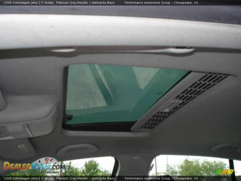 2006 Volkswagen Jetta 2.5 Sedan Platinum Grey Metallic / Anthracite Black Photo #12