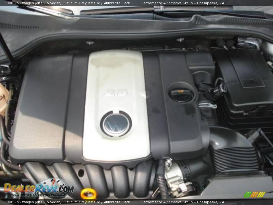 2006 Volkswagen Jetta 2.5 Sedan Platinum Grey Metallic / Anthracite Black Photo #19