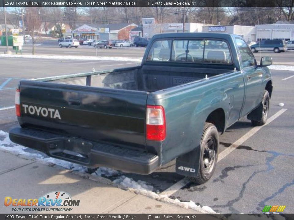 1993 Toyota T100 Truck Regular Cab 4x4 Forest Green Metallic / Beige