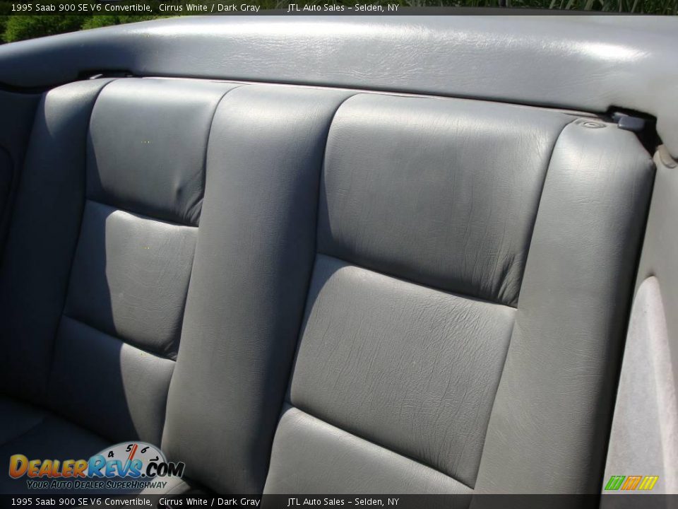 1995 Saab 900 SE V6 Convertible Cirrus White / Dark Gray Photo #14