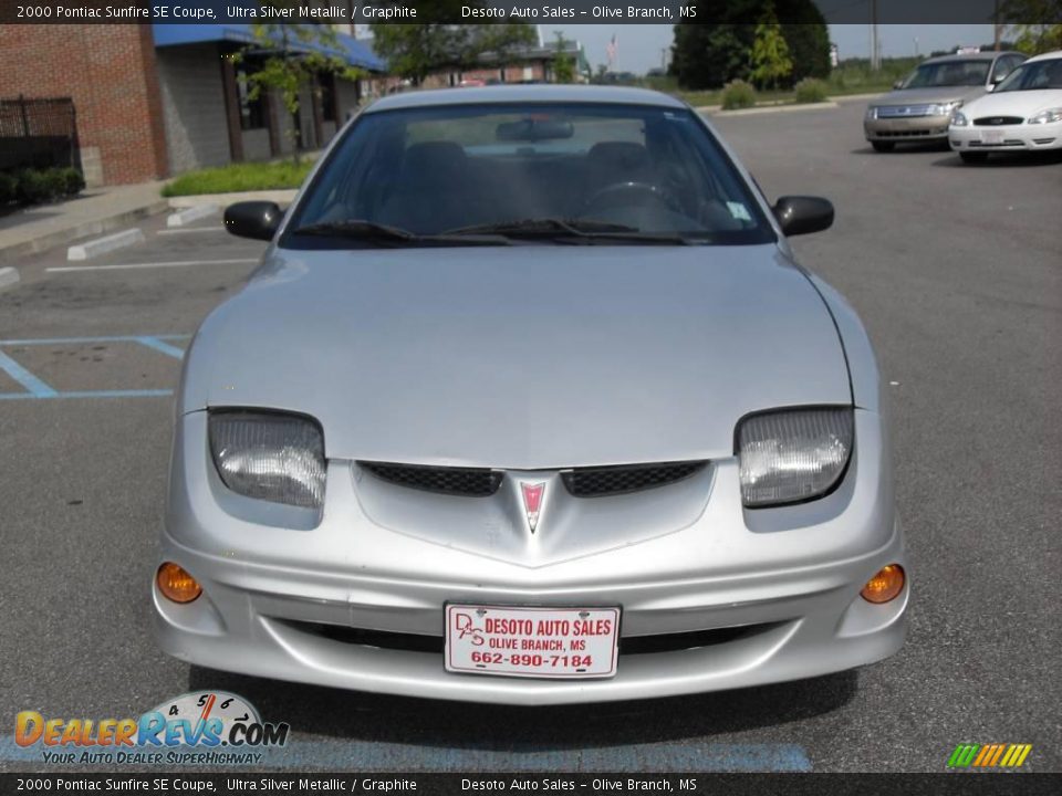 2000 Pontiac Sunfire SE Coupe Ultra Silver Metallic / Graphite Photo #3