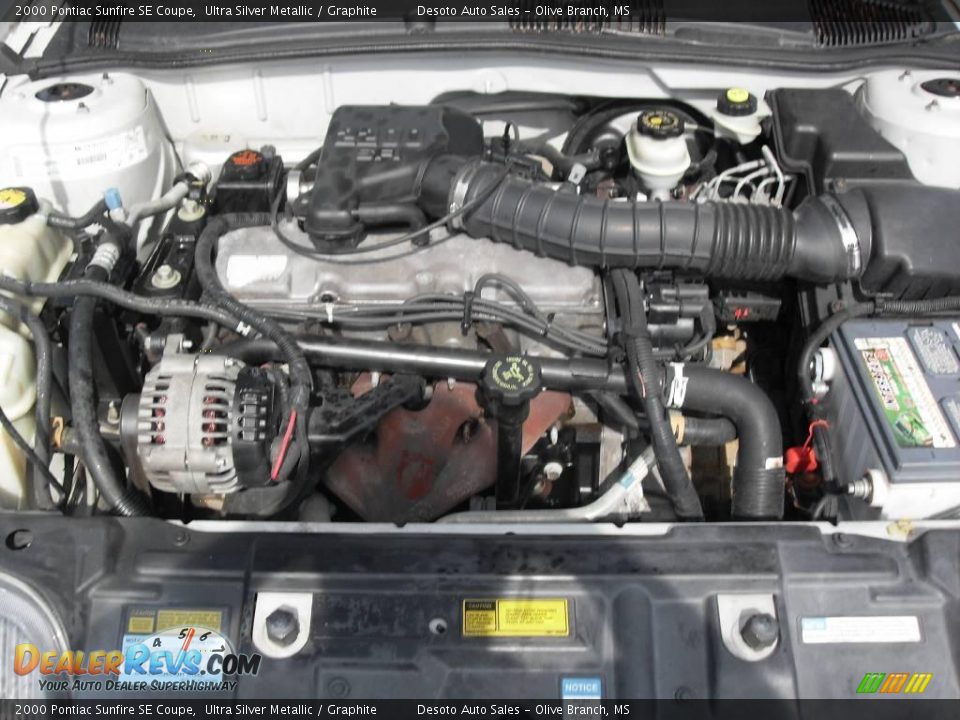 2000 Pontiac Sunfire SE Coupe Ultra Silver Metallic / Graphite Photo #13